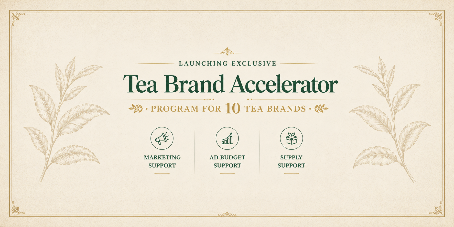 TradeArk tea sourcing and export banner two